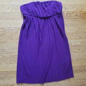 The Limited deep purple strapless dress